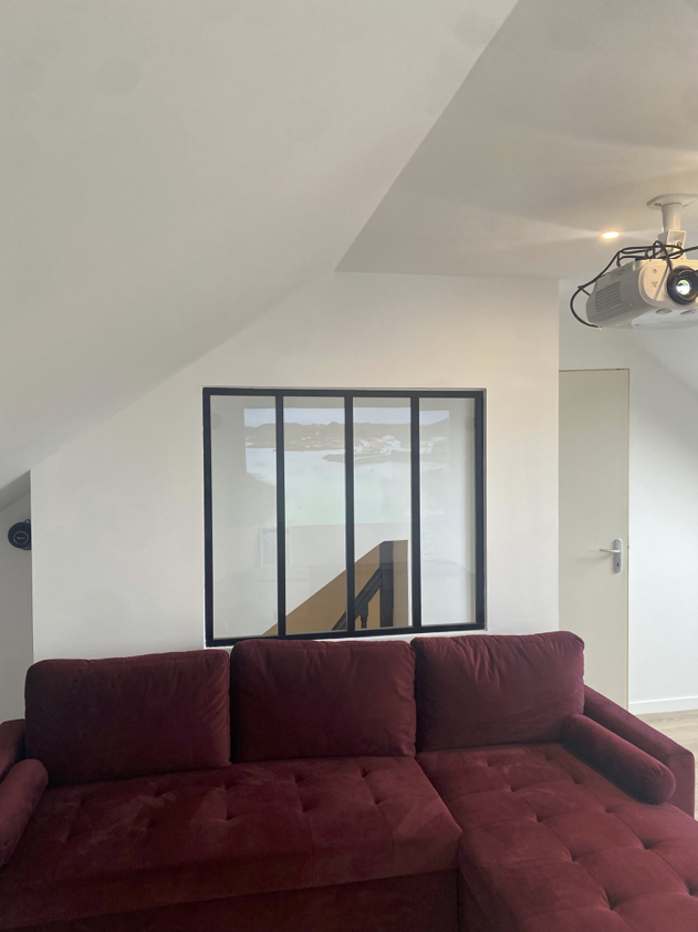 Combles transformés Achères 78 : home cinéma moderne