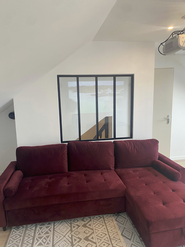 Home cinéma dans combles Achères 78 : décoration moderne